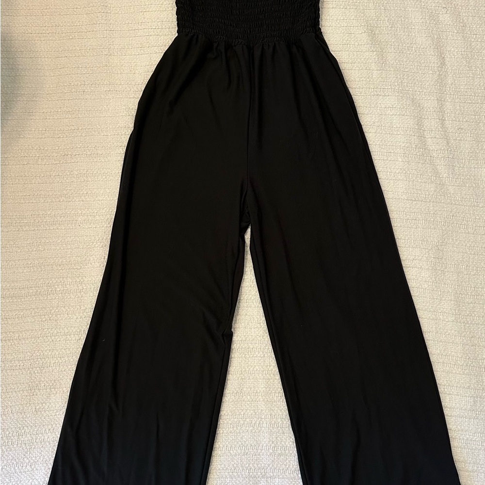Women’s Black Tie Strap Jumpsuit Small